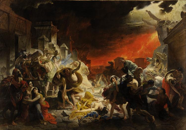 Karl Pavlovic Brullow The Last Day of Pompeii (mk22) Sweden oil painting art